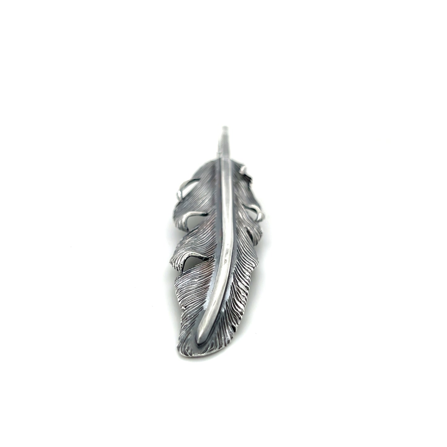 Jack Hsu Studio 2025 Summer Collection - Adventure | Repousse Feather Long Pendant Necklace