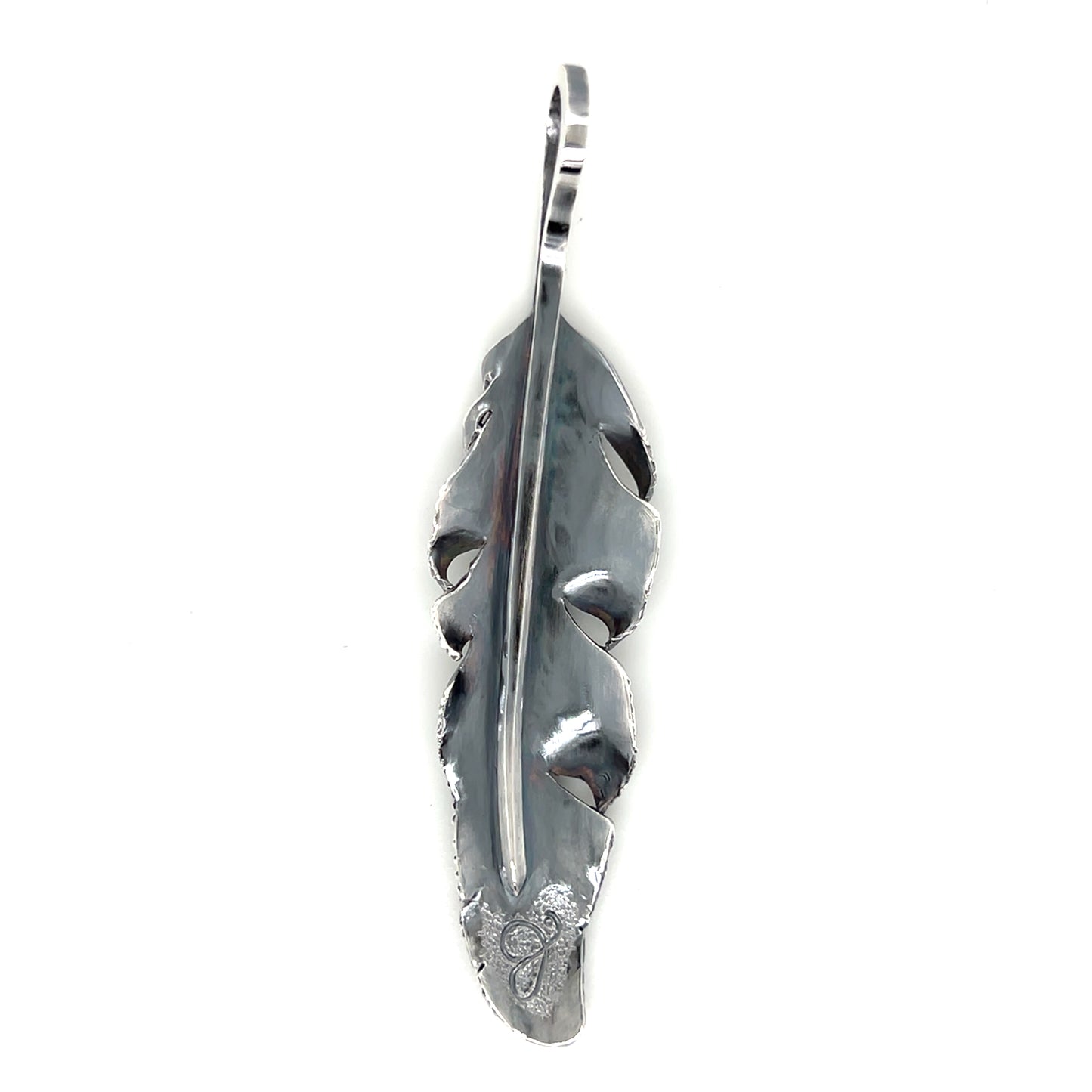 Jack Hsu Studio 2025 Summer Collection - Adventure | Repousse Feather Long Pendant Necklace