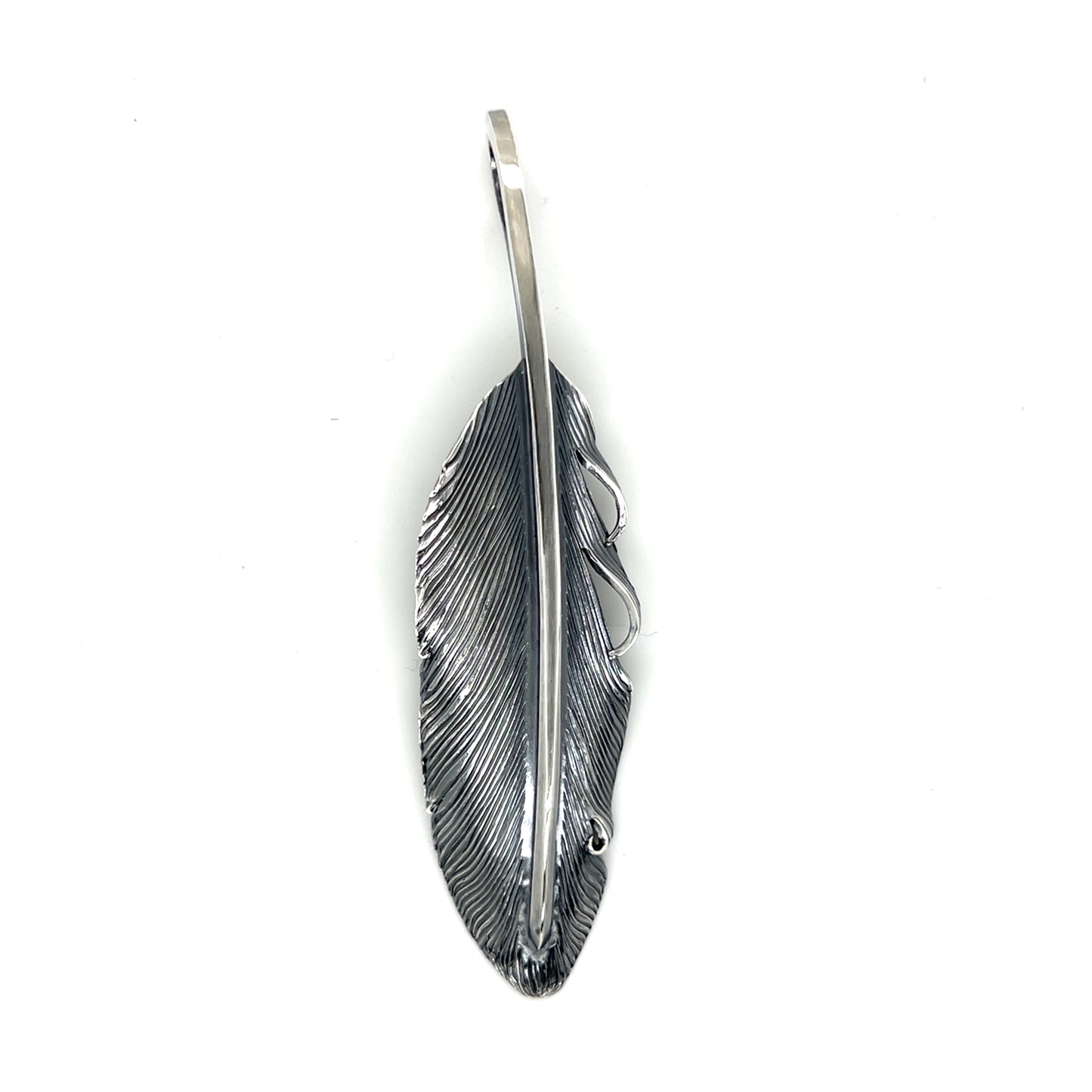 Jack Hsu Studio 2025 Summer Collection - Faith | Repousse Feather Long Pendant Necklace