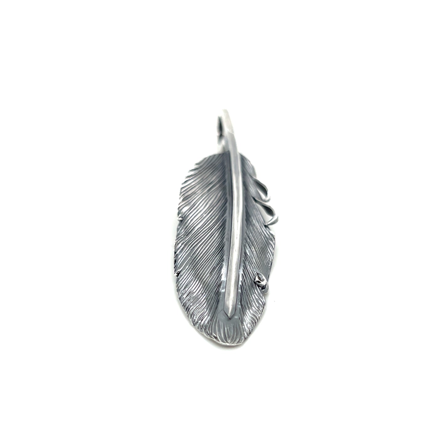 Jack Hsu Studio 2025 Summer Collection - Faith | Repousse Feather Long Pendant Necklace