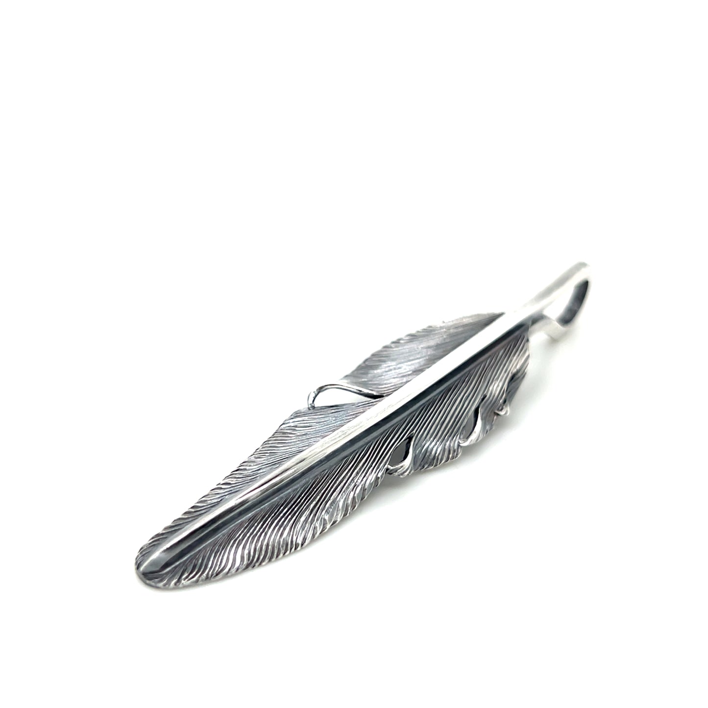 Jack Hsu Studio 2025 Summer Collection - Dreamer | Repousse Feather Long Pendant Necklace