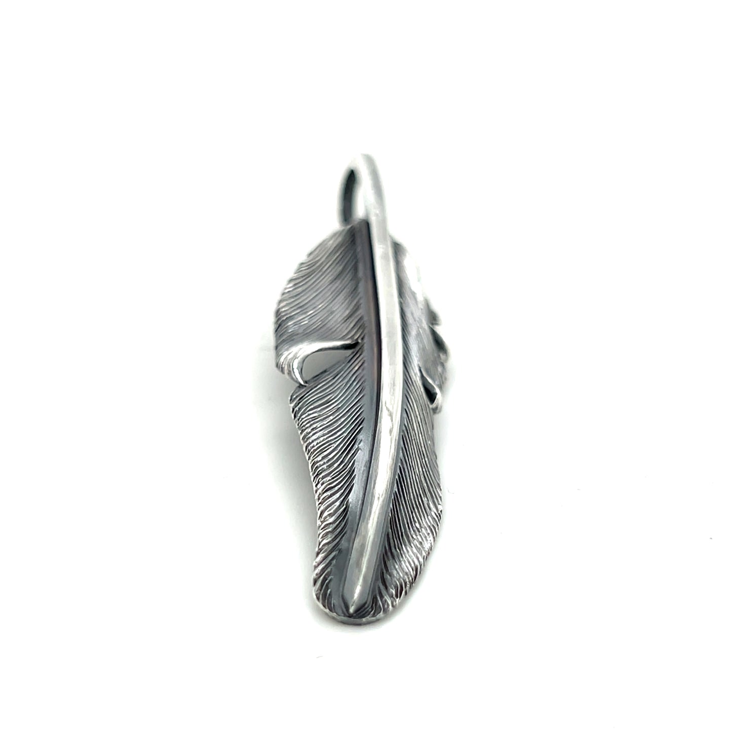Jack Hsu Studio 2025 Summer Collection - Dreamer | Repousse Feather Long Pendant Necklace