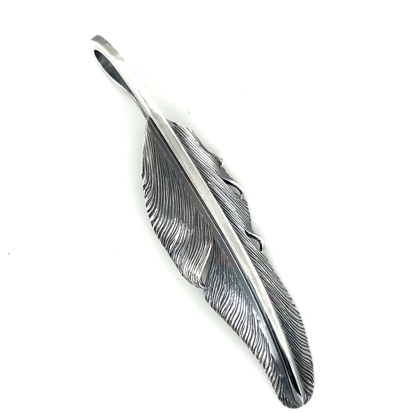 Jack Hsu Studio 2025 Summer Collection - Dreamer | Repousse Feather Long Pendant Necklace