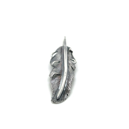 Jack Hsu Studio 2025 Summer Collection - Adventure | Repousse Feather Long Pendant Necklace