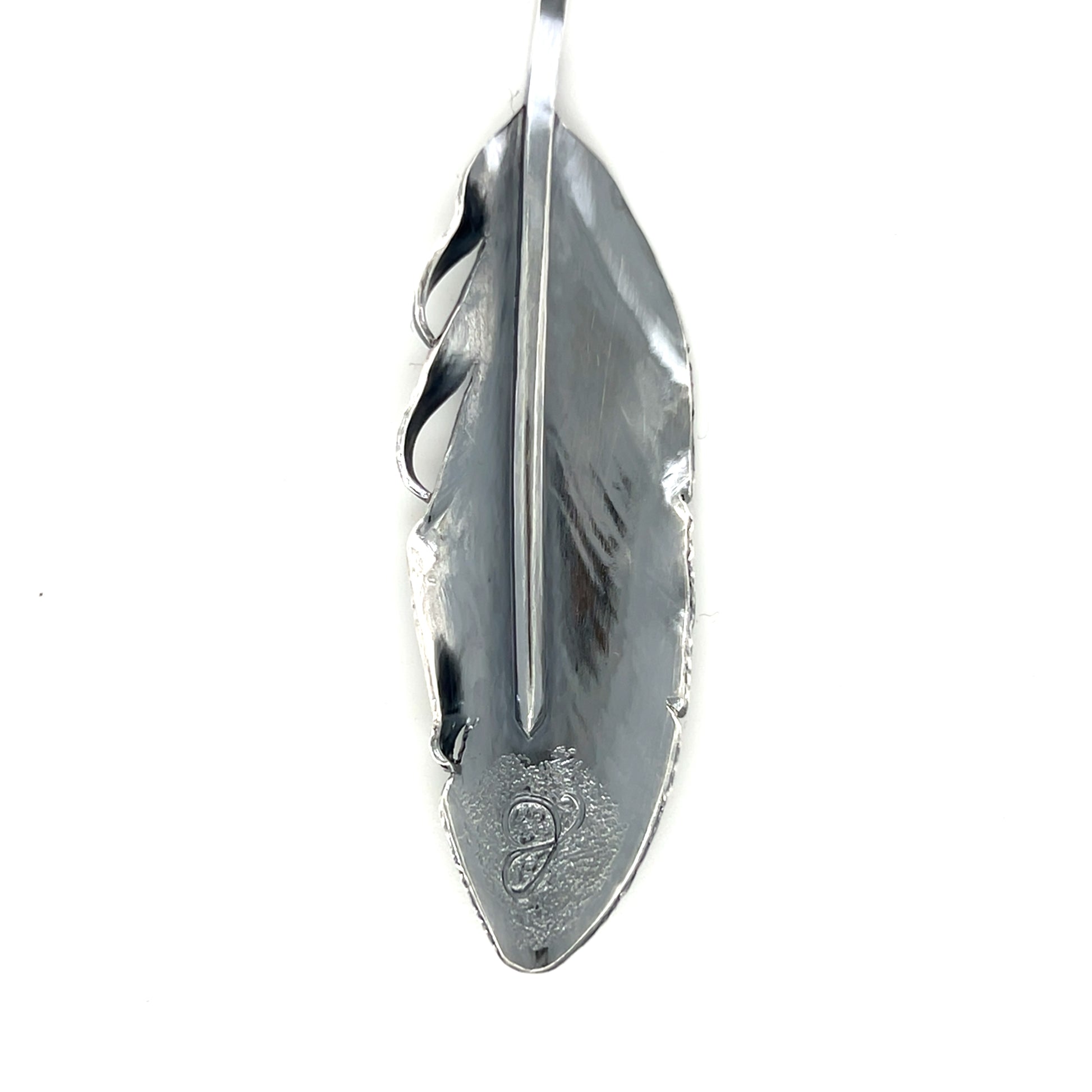 Jack Hsu Studio 2025 Summer Collection - Faith | Repousse Feather Long Pendant Necklace