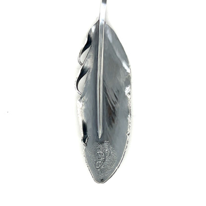 Jack Hsu Studio 2025 Summer Collection - Faith | Repousse Feather Long Pendant Necklace