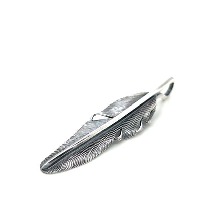 Jack Hsu Studio 2025 Summer Collection - Dreamer | Repousse Feather Long Pendant Necklace