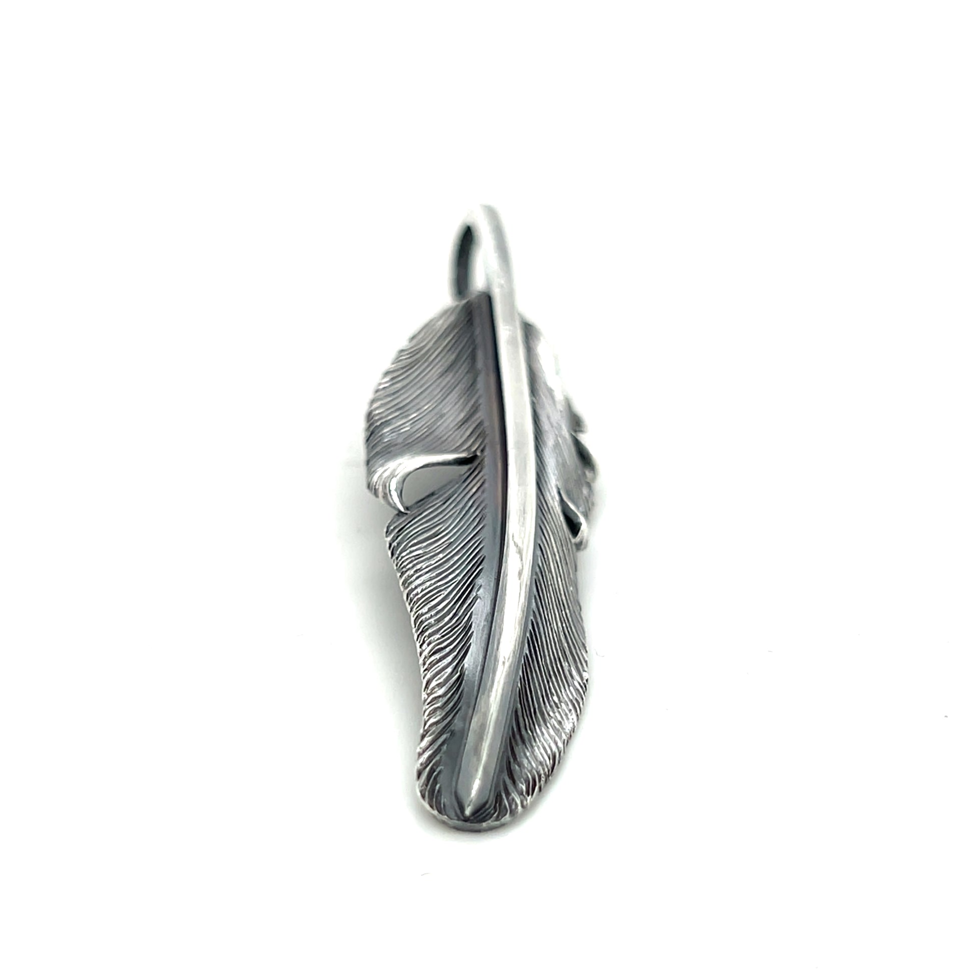 Jack Hsu Studio 2025 Summer Collection - Dreamer | Repousse Feather Long Pendant Necklace