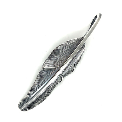 Jack Hsu Studio 2025 Summer Collection - Dreamer | Repousse Feather Long Pendant Necklace