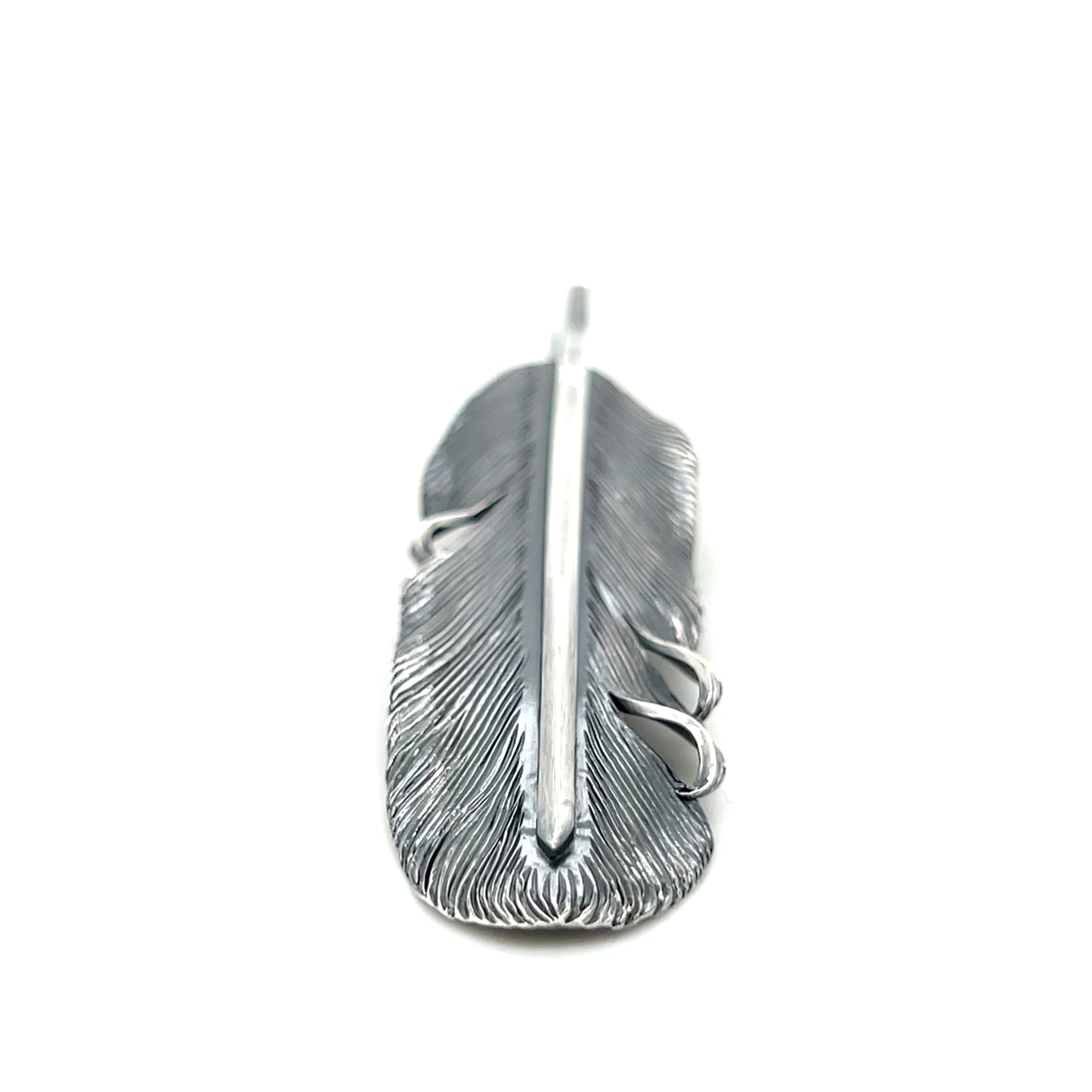 Jack Hsu Studio 2025 Summer Collection - Root | Repousse Feather Long Pendant Necklace