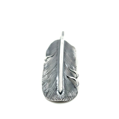 Jack Hsu Studio 2025 Summer Collection - Root | Repousse Feather Long Pendant Necklace