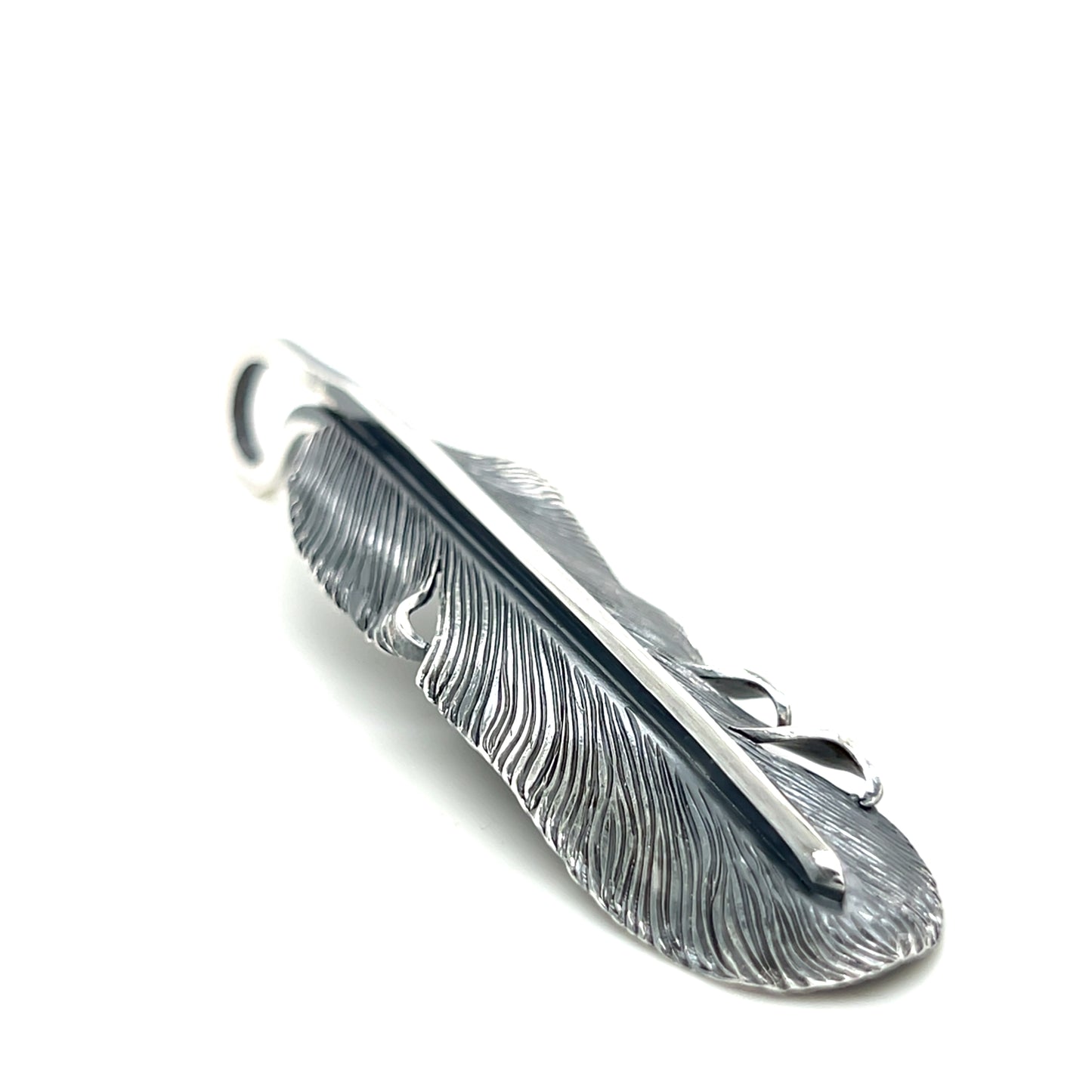 Jack Hsu Studio 2025 Summer Collection - Root | Repousse Feather Long Pendant Necklace