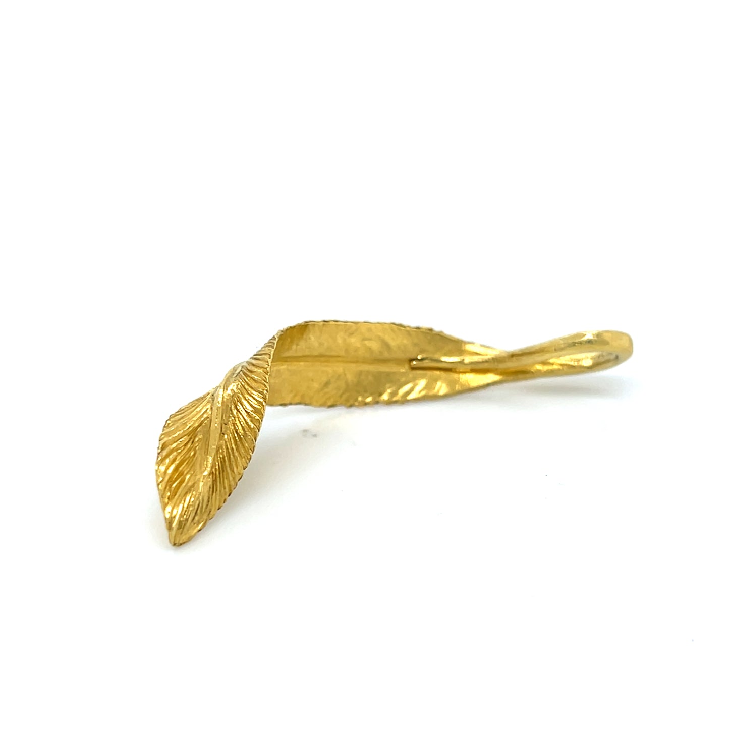 Jack Hsu Studio 2025 Summer Collection - Companion | Repousse 22K Gold Feather Pendant