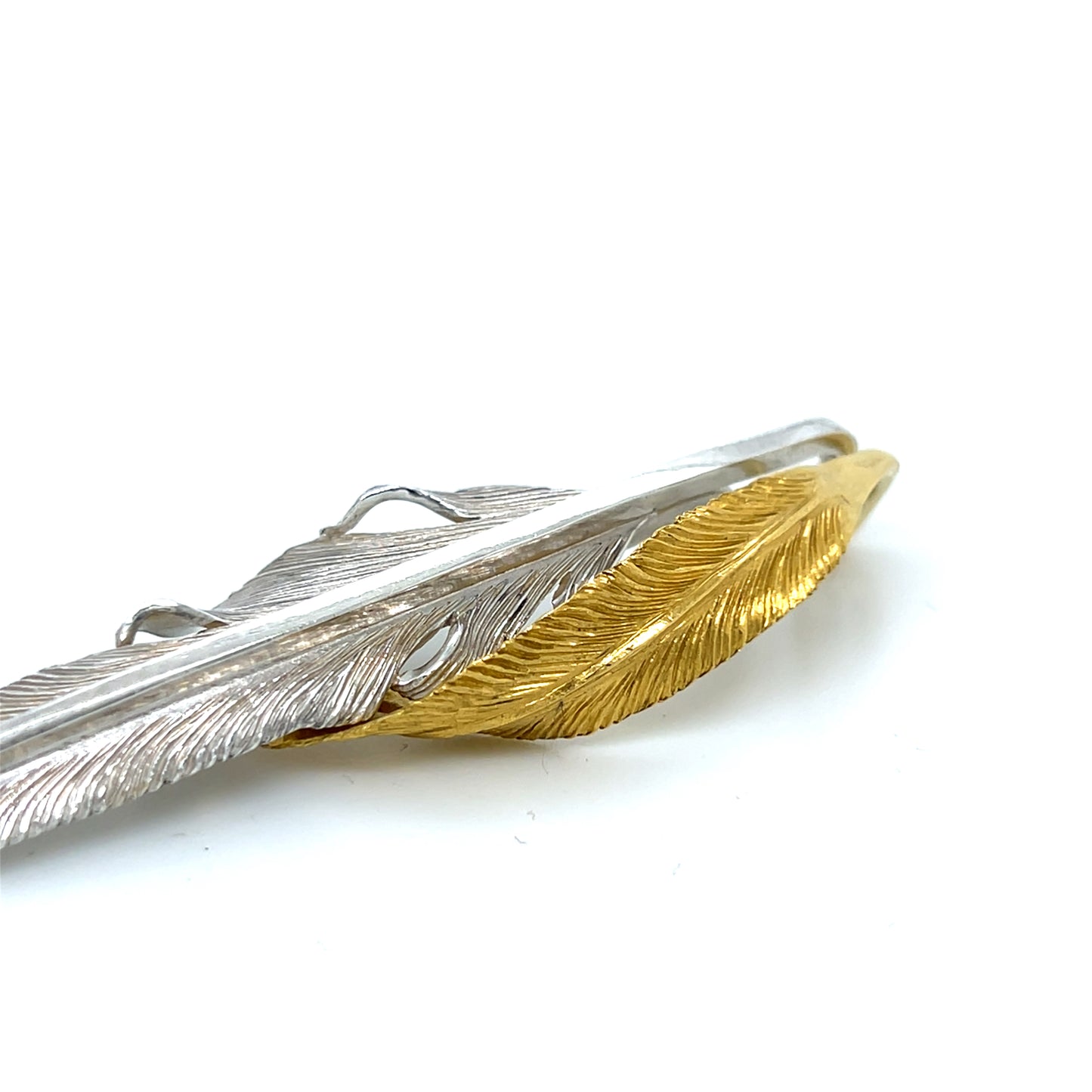 Jack Hsu Studio 2025 Summer Collection - Companion | Repousse 22K Gold Feather Pendant