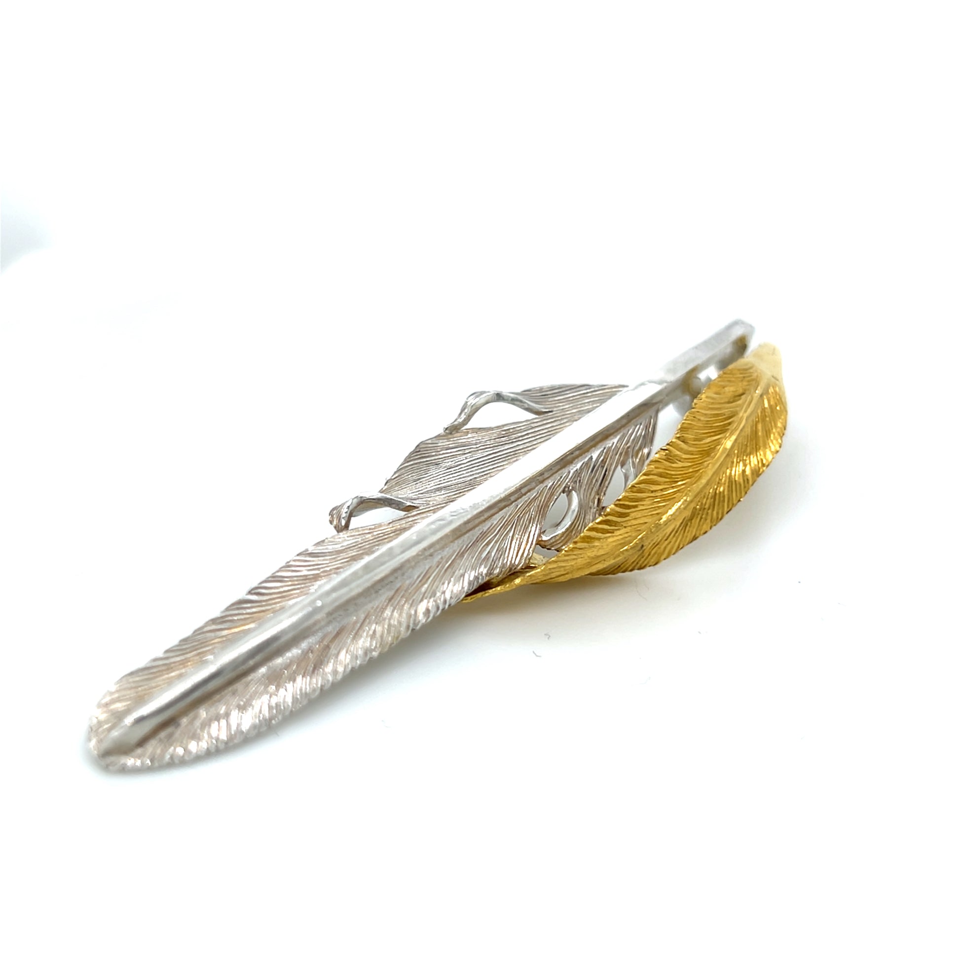 Jack Hsu Studio 2025 Summer Collection - Companion | Repousse 22K Gold Feather Pendant